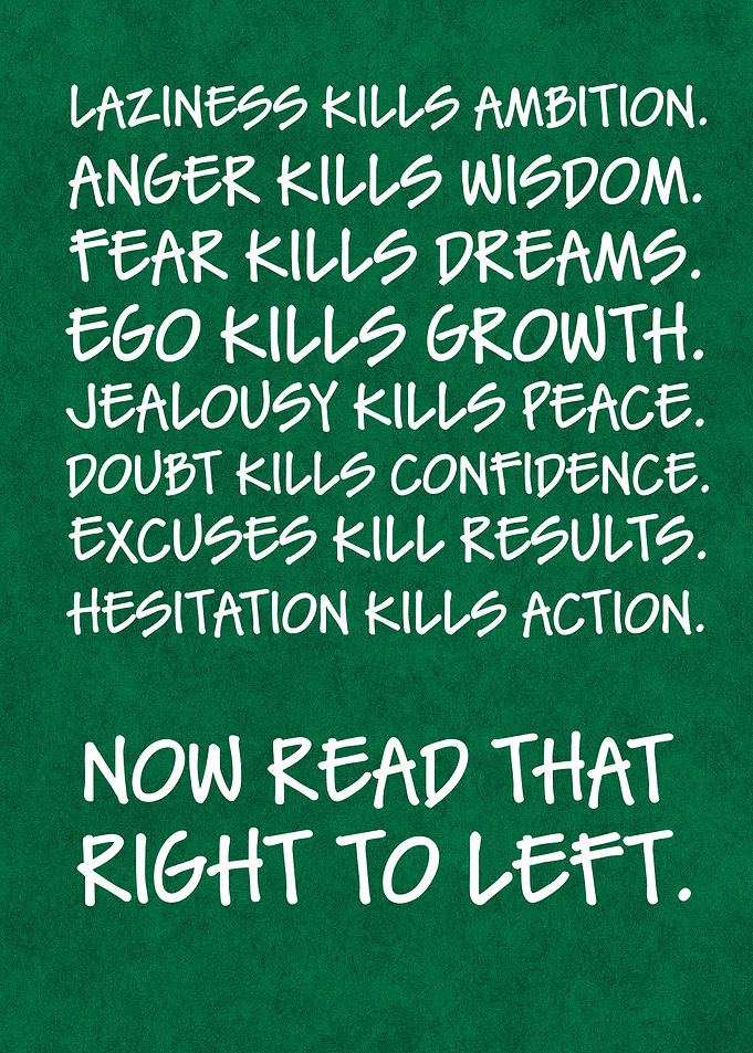 Inspirational Quote Text Art Poster