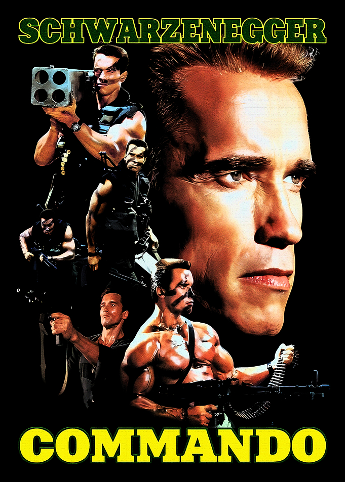Commando Movie Poster T-Shirt Design