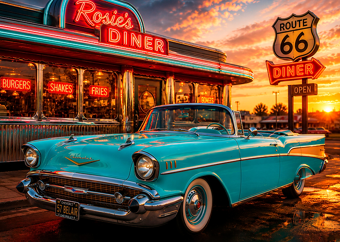 Classic Turquoise 1957 Chevrolet Bel Air