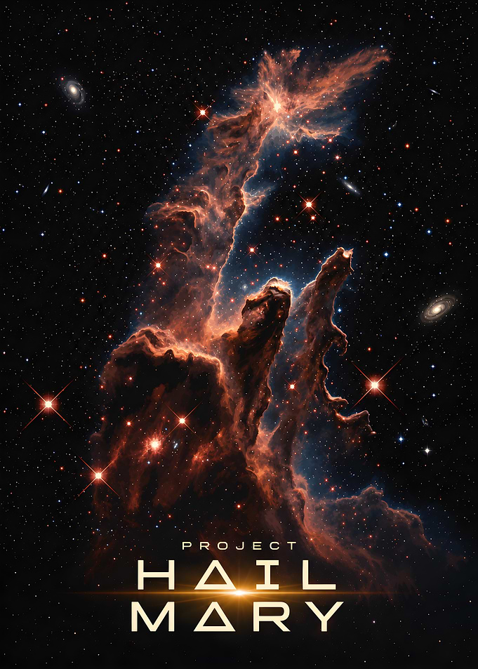 Project Hail Mary Space Poster