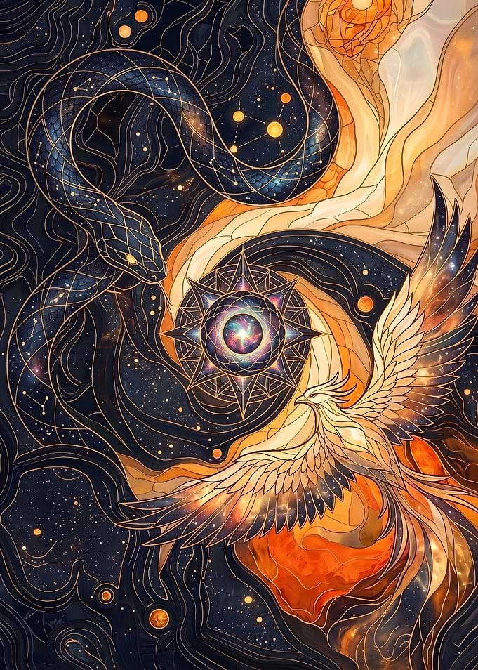 Celestial Phoenix and Serpent Duality