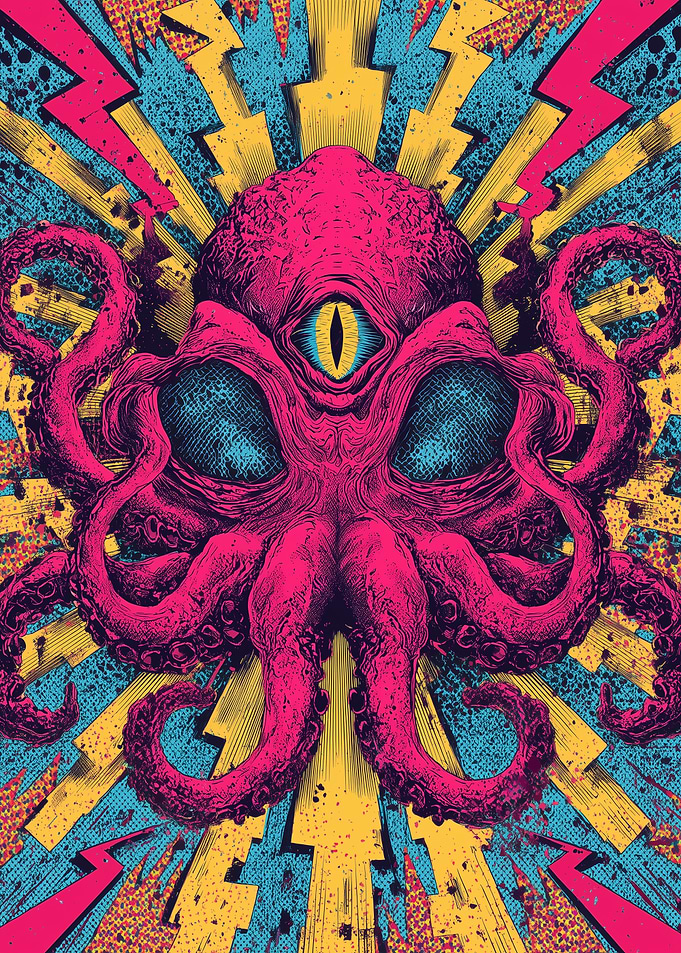 Psychedelic Cyclops Octopus