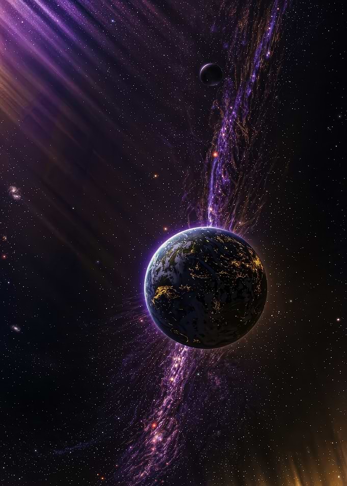 Earth and Moon in Deep Space