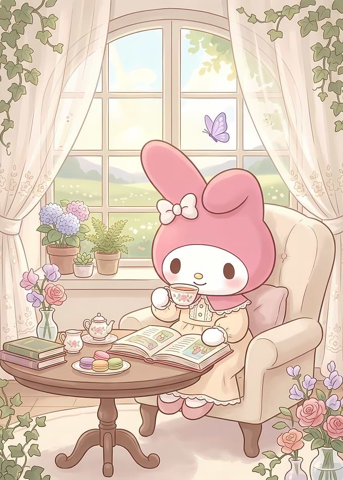 My Melody Reading by the Window