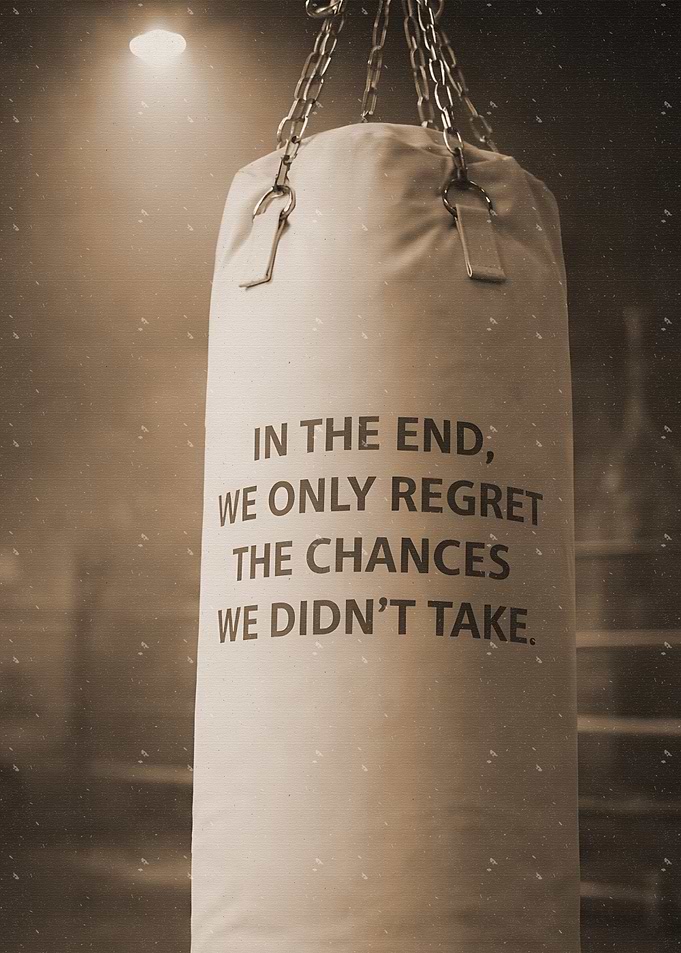 Inspirational Boxing Punching Bag Poster
