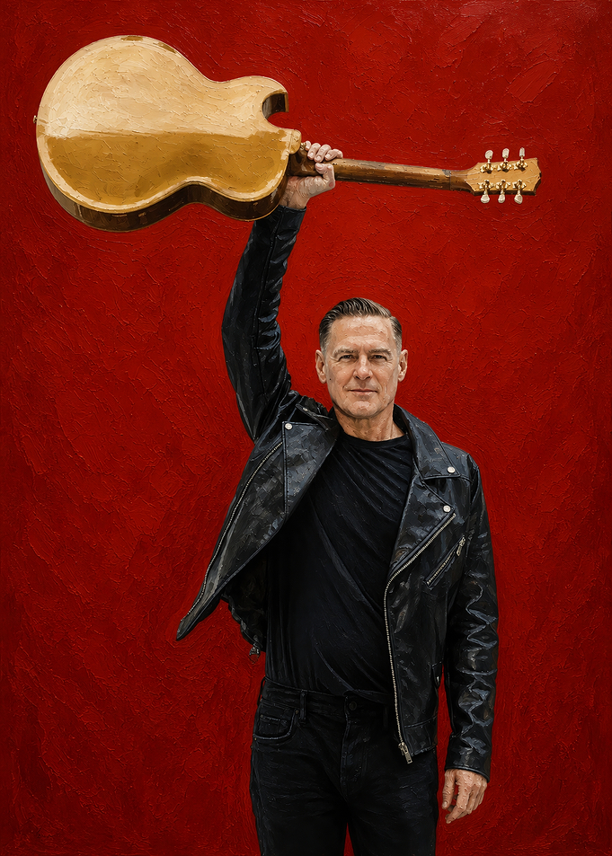 Bryan Holding Guitar Portrait