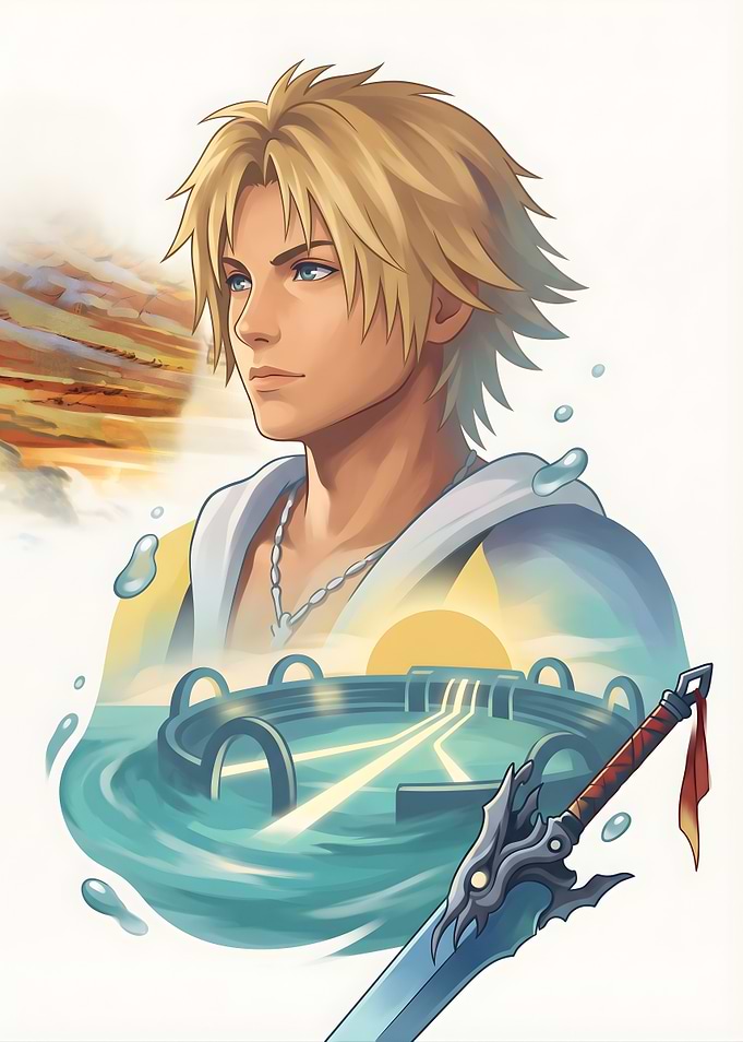Tidus Final Fantasy X Portrait
