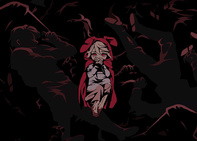 Rubinite Little Red Riding Hood Amidst Shadows