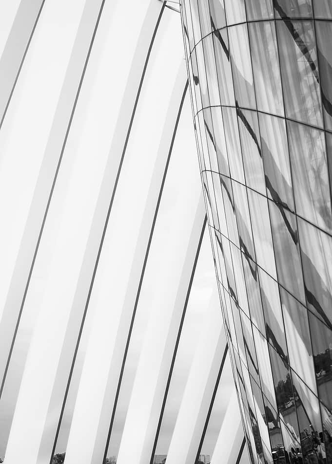Abstract Architectural Glass and Steel