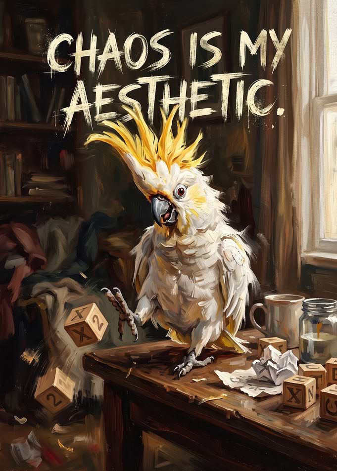 Chaos Is My Aesthetic Cockatoo