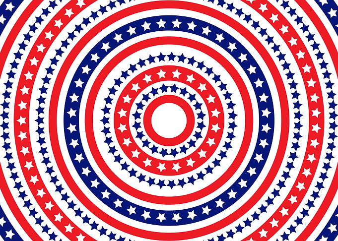 Patriotic Red White and Blue Pattern