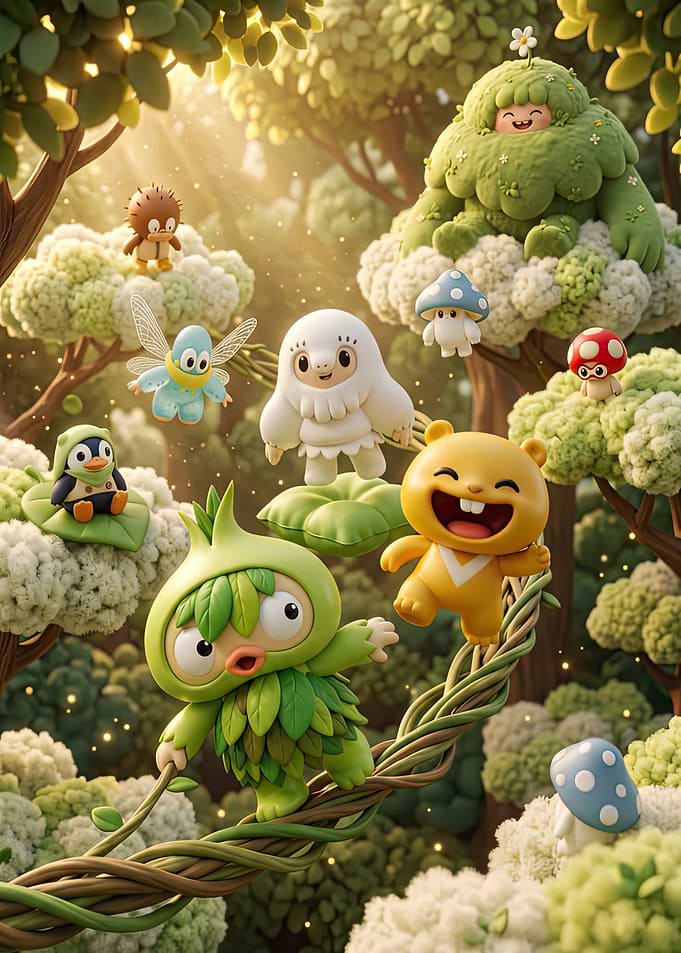 Whimsical Forest Creatures Adventure