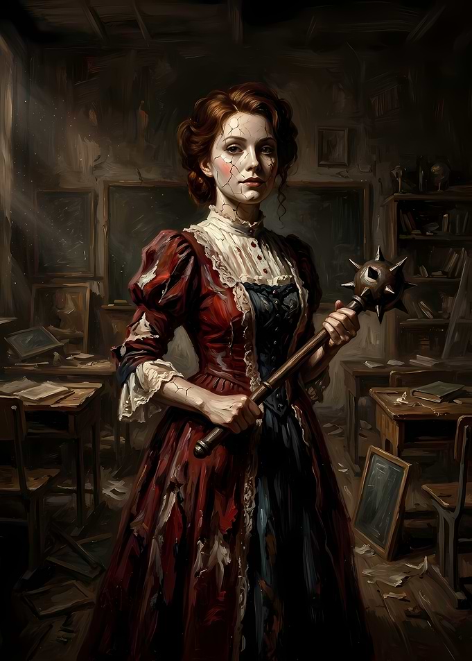 Cracked Porcelain Doll Warrior