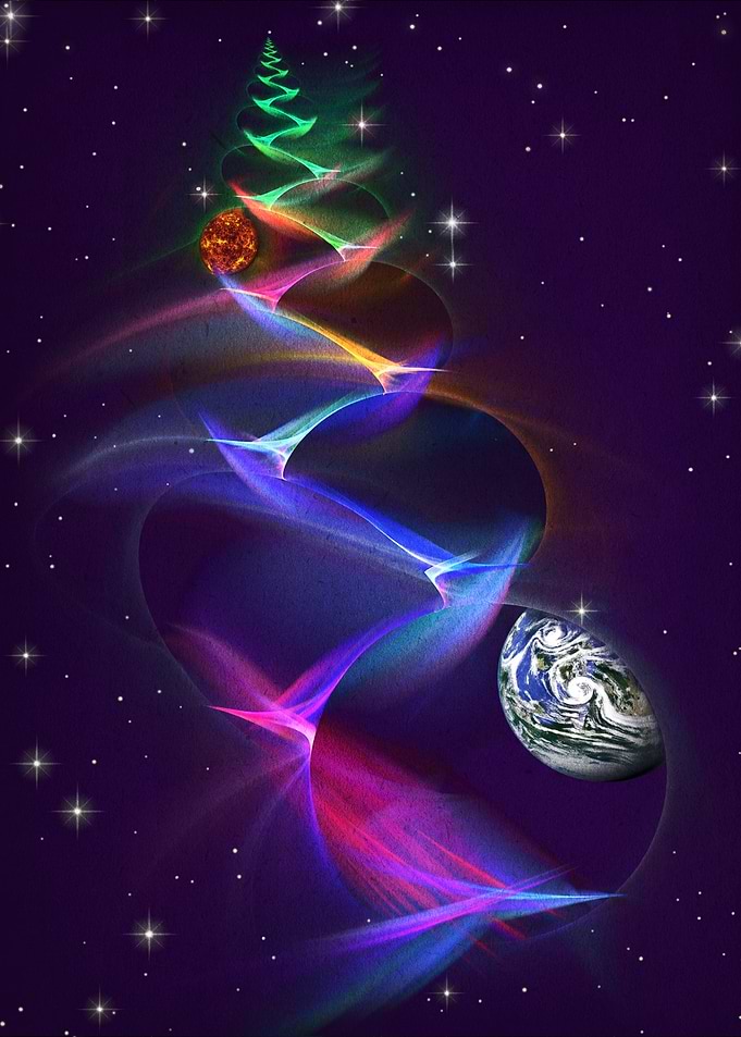 Cosmic Spiral Christmas Tree