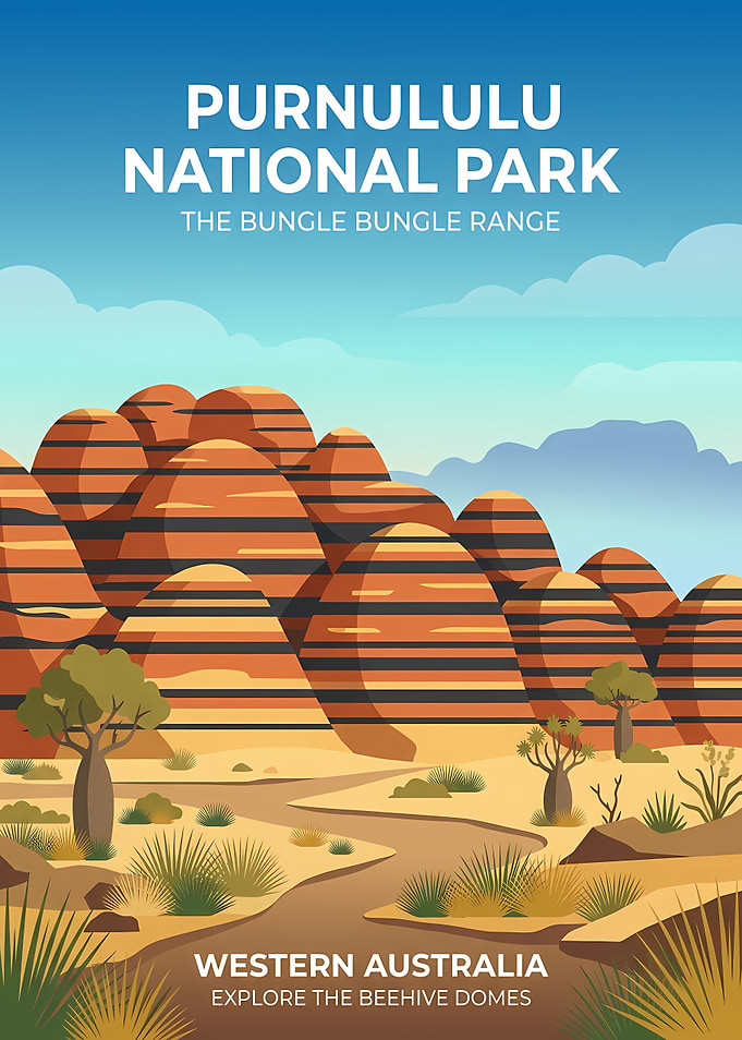 Purnululu National Park Travel Poster
