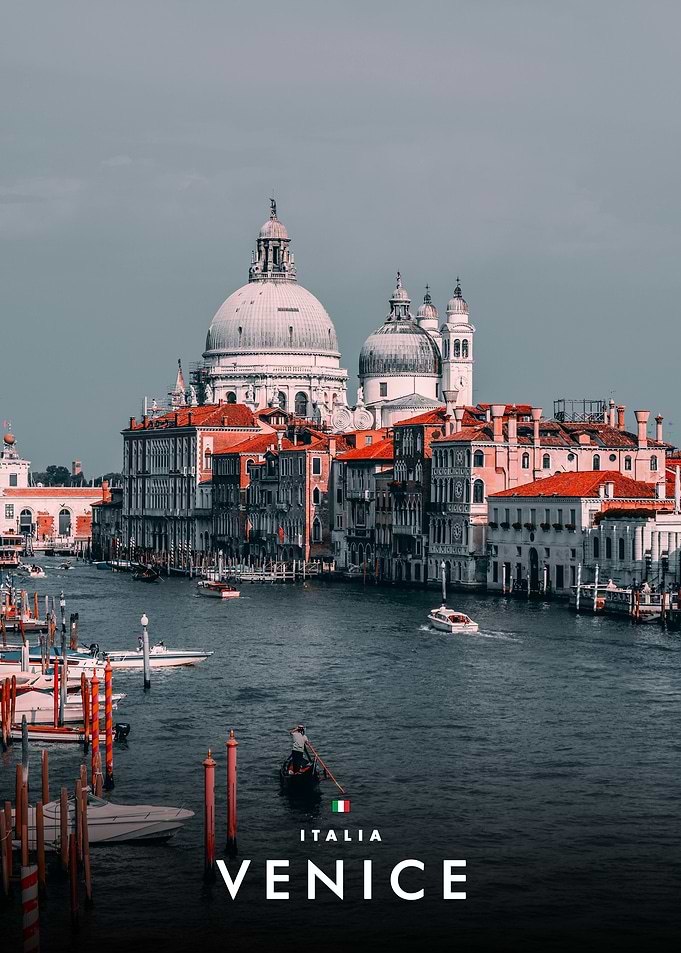 Venice Grand Canal Italy Travel Poster
