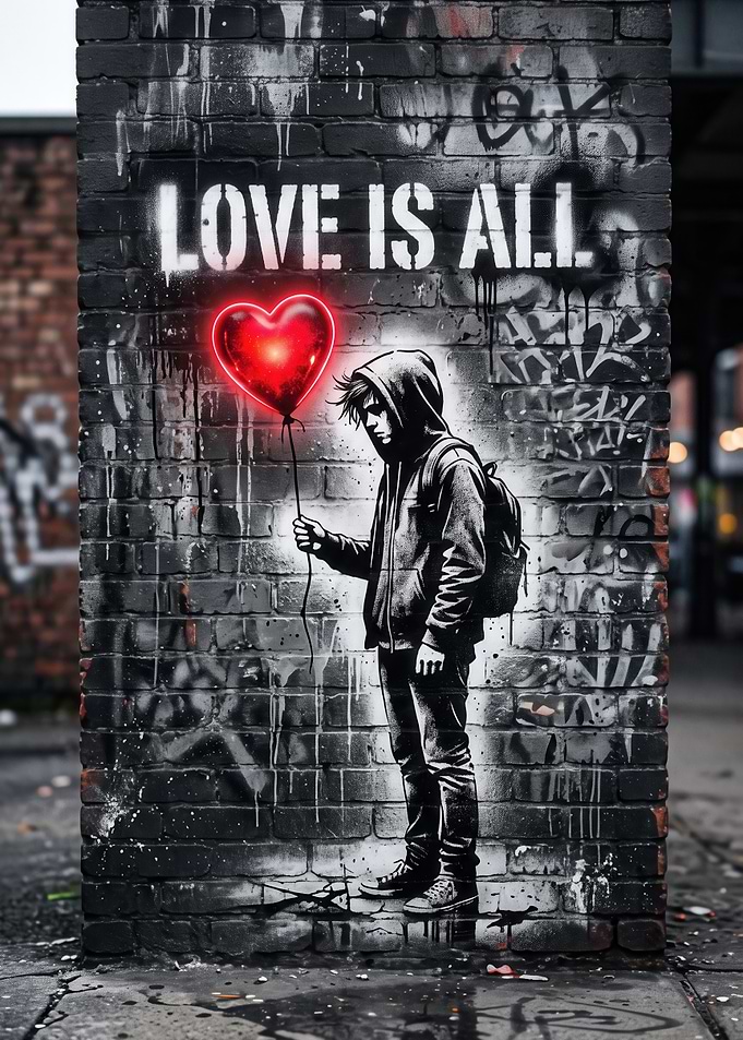 Love Is All Graffiti Art