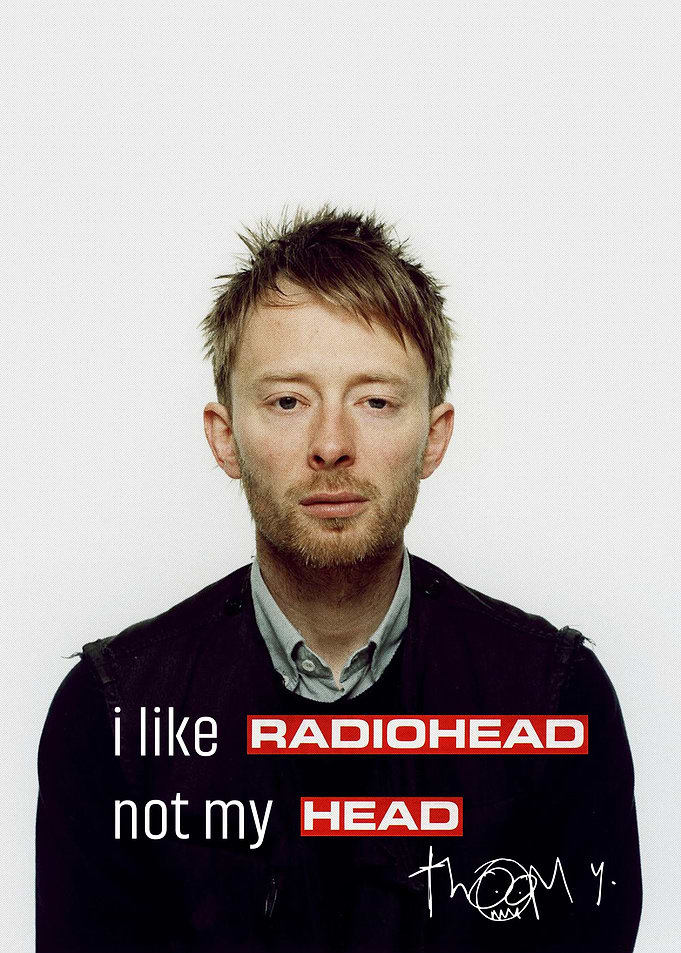 Thom Yorke Radiohead Portrait Poster