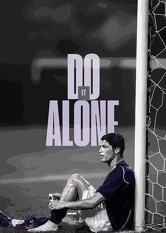 Cristiano Ronaldo Motivational Soccer Poster