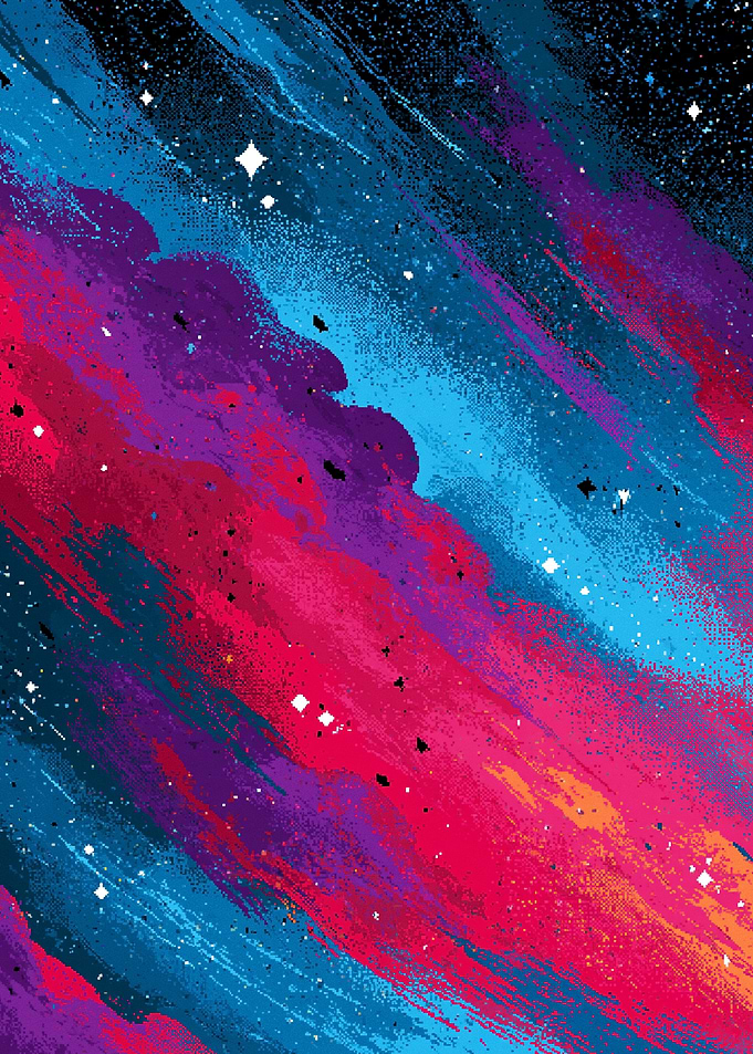 Abstract Cosmic Nebula Art