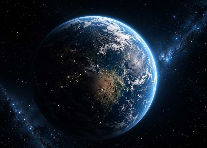 Earth from Space at Night