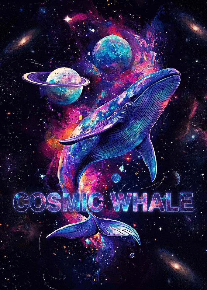 Cosmic Whale in Deep Space