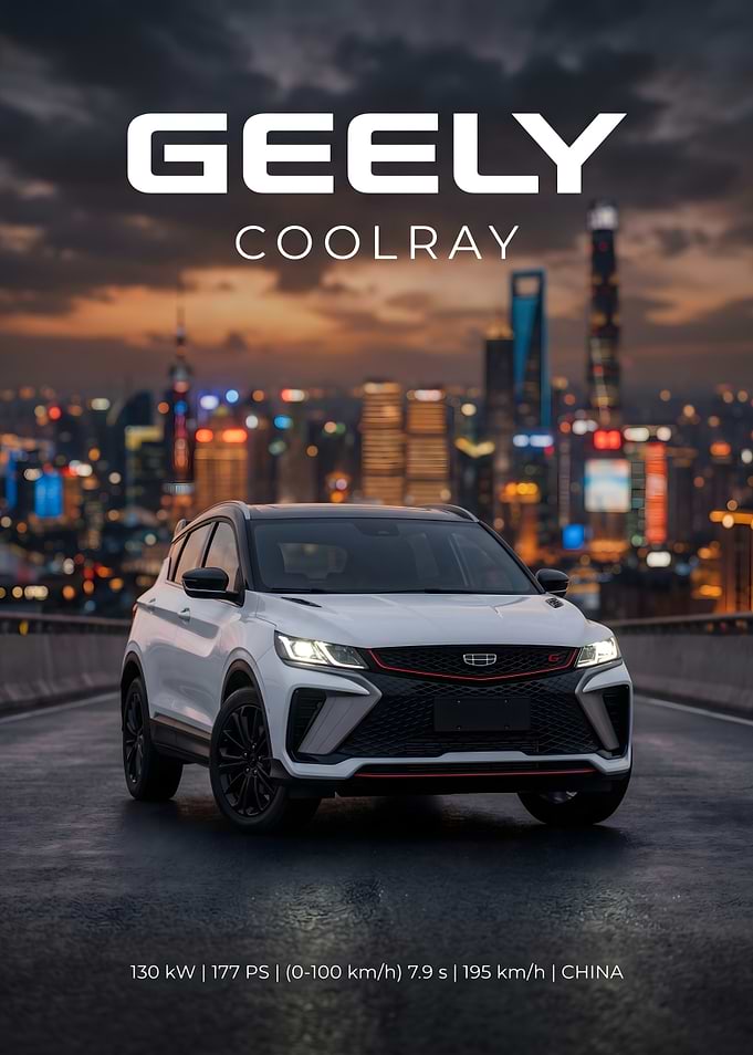 Geely Coolray SUV Cityscape Advertisement