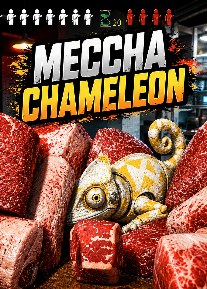 Mecha Chameleon Board Game Box Art