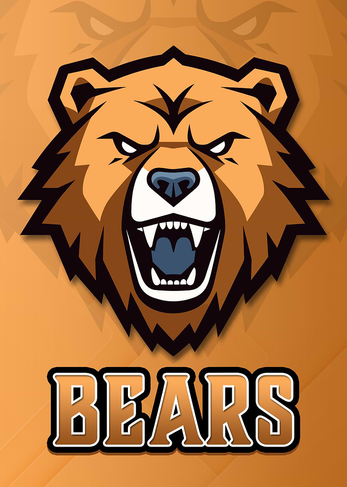 The Bears Team Mascot Logo