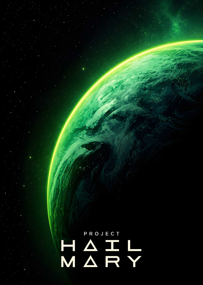 Project Hail Mary Space Poster