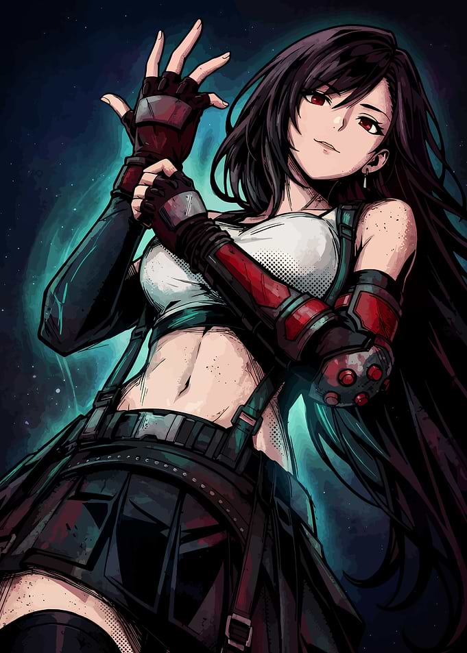 Tifa Lockhart Final Fantasy Digital Art