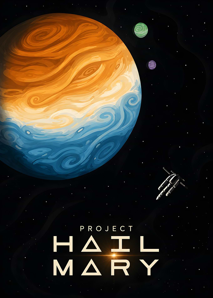 Project Hail Mary Space Poster