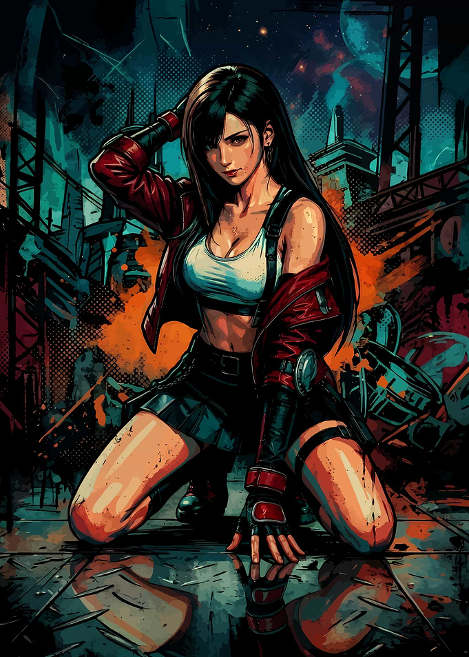 Tifa Lockhart Final Fantasy VII Portrait