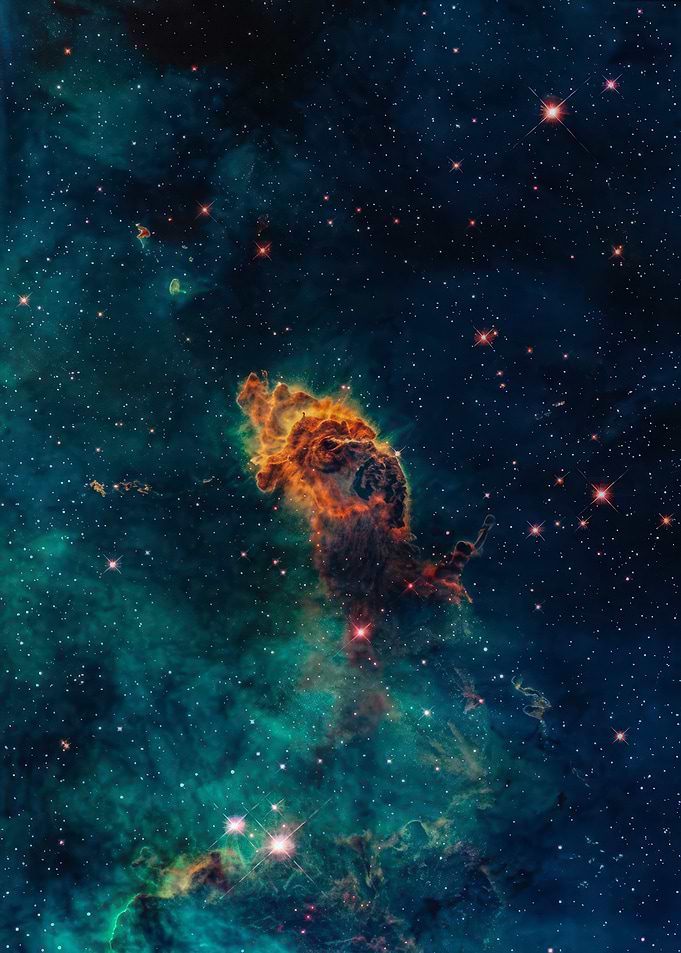 Mystic Mountain Nebula in Space