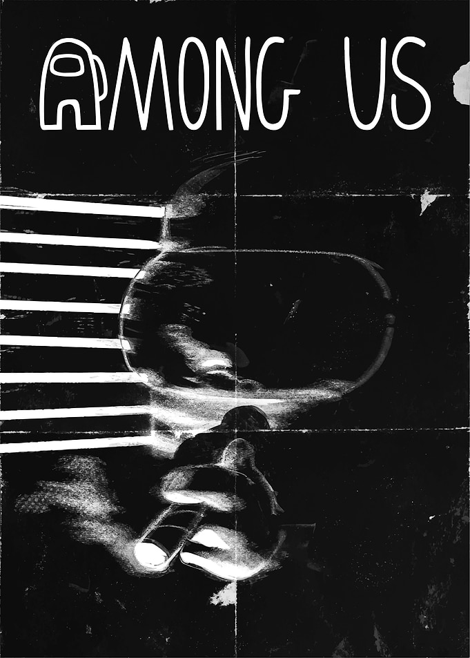 Noir Among Us Smoking Character Poster