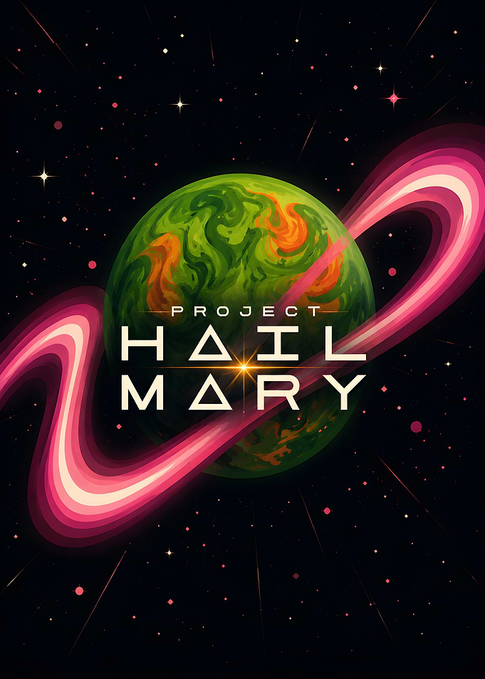 Project Hail Mary Space Poster