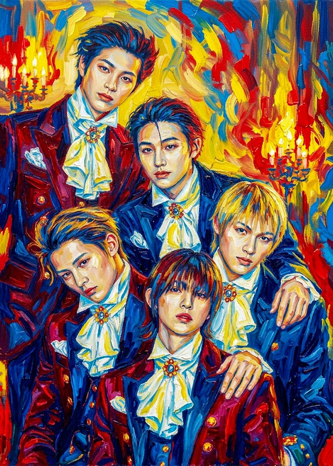 Impressionist Portrait of K-Pop Group