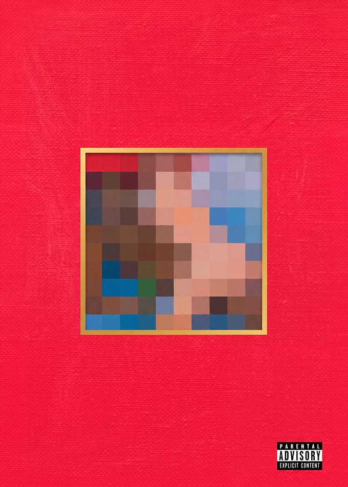My Beautiful Dark Twisted Fantasy Album Cover Art Poster