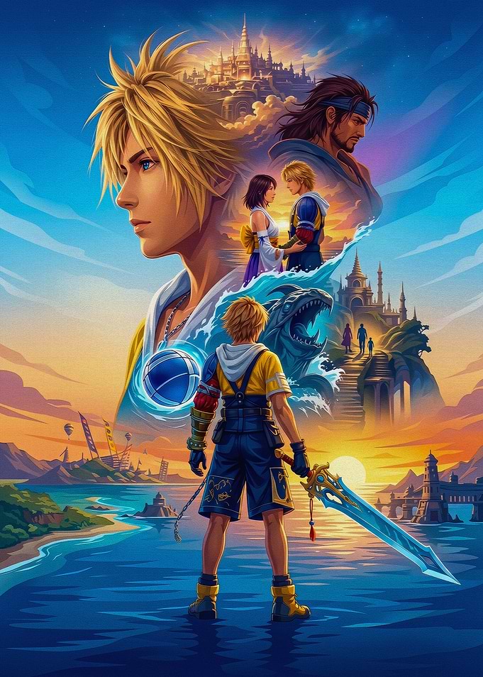 Final Fantasy X Tidus Adventure Poster