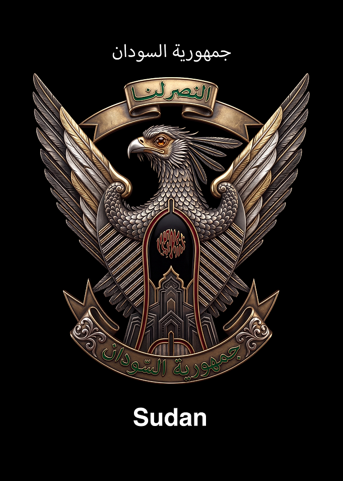 Sudan National Emblem Artistic Design