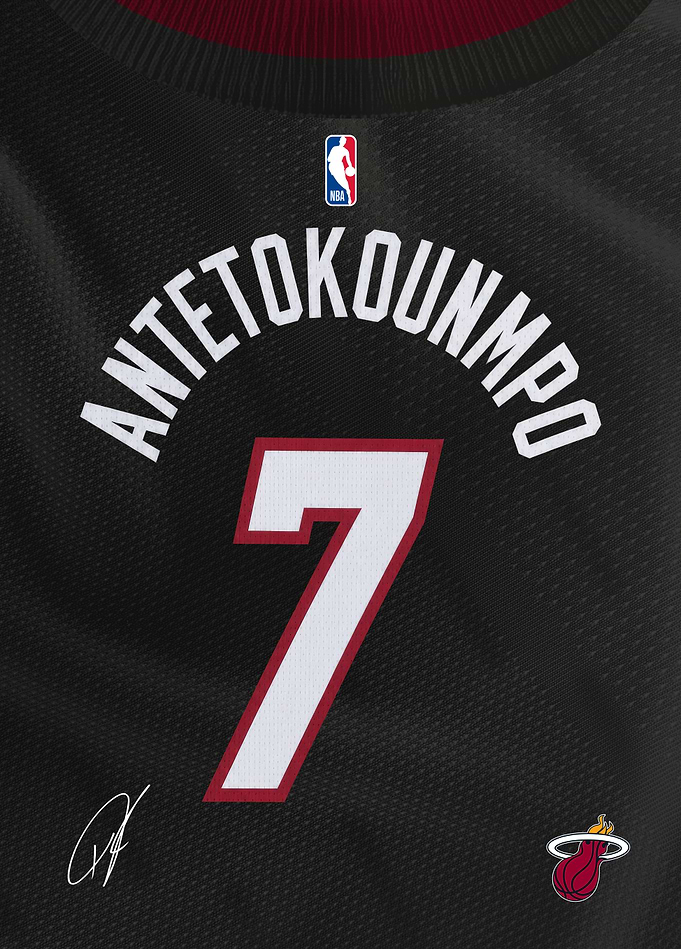 Heat Signature Jersey- Giannis Antetokounmpo