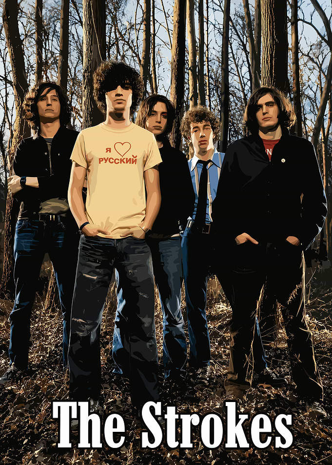 The Strokes Band Portrait Poster