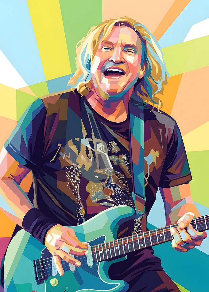 Joe Walsh WPAP Pop Art Portrait