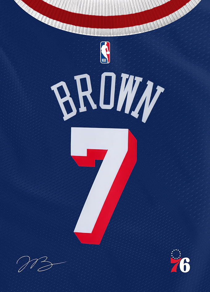 76ers Signature Jersey- Jaylen Brown