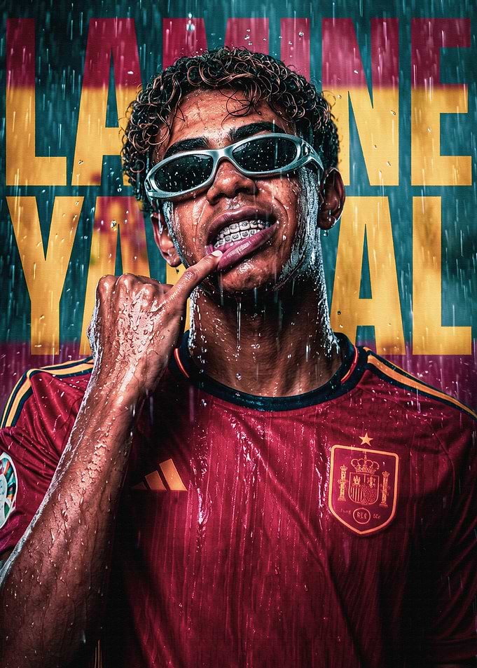 Lamine Yamal Spain Soccer Portrait