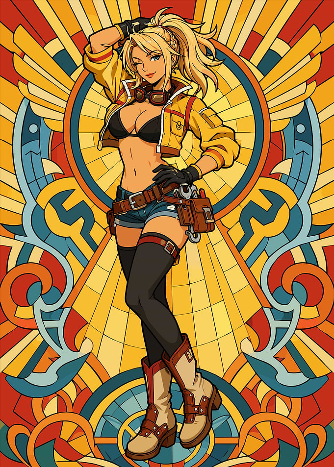 Cindy Aurum Final Fantasy Pixel Art