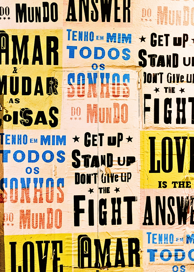 Inspirational Typography Collage Poster