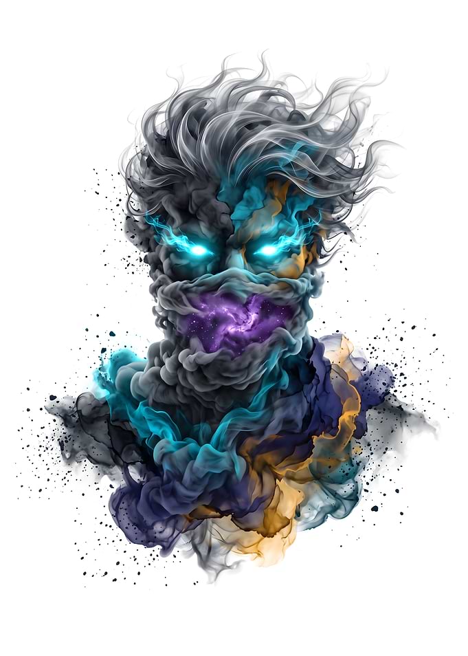 Abstract Smoke Spirit Portrait