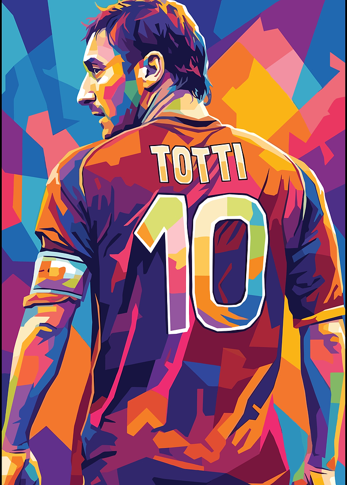 Francesco Totti Pop Art Portrait