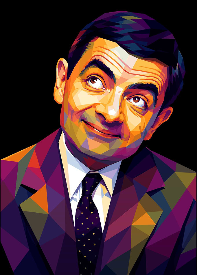 Mr. Bean Pop Art Portrait